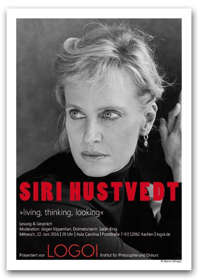 Lesung und Gespräch mit Siri Hustvedt – „living, thinking, looking“